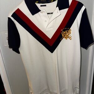 Polo by Ralph Lauren Men's White and Navy Shirt